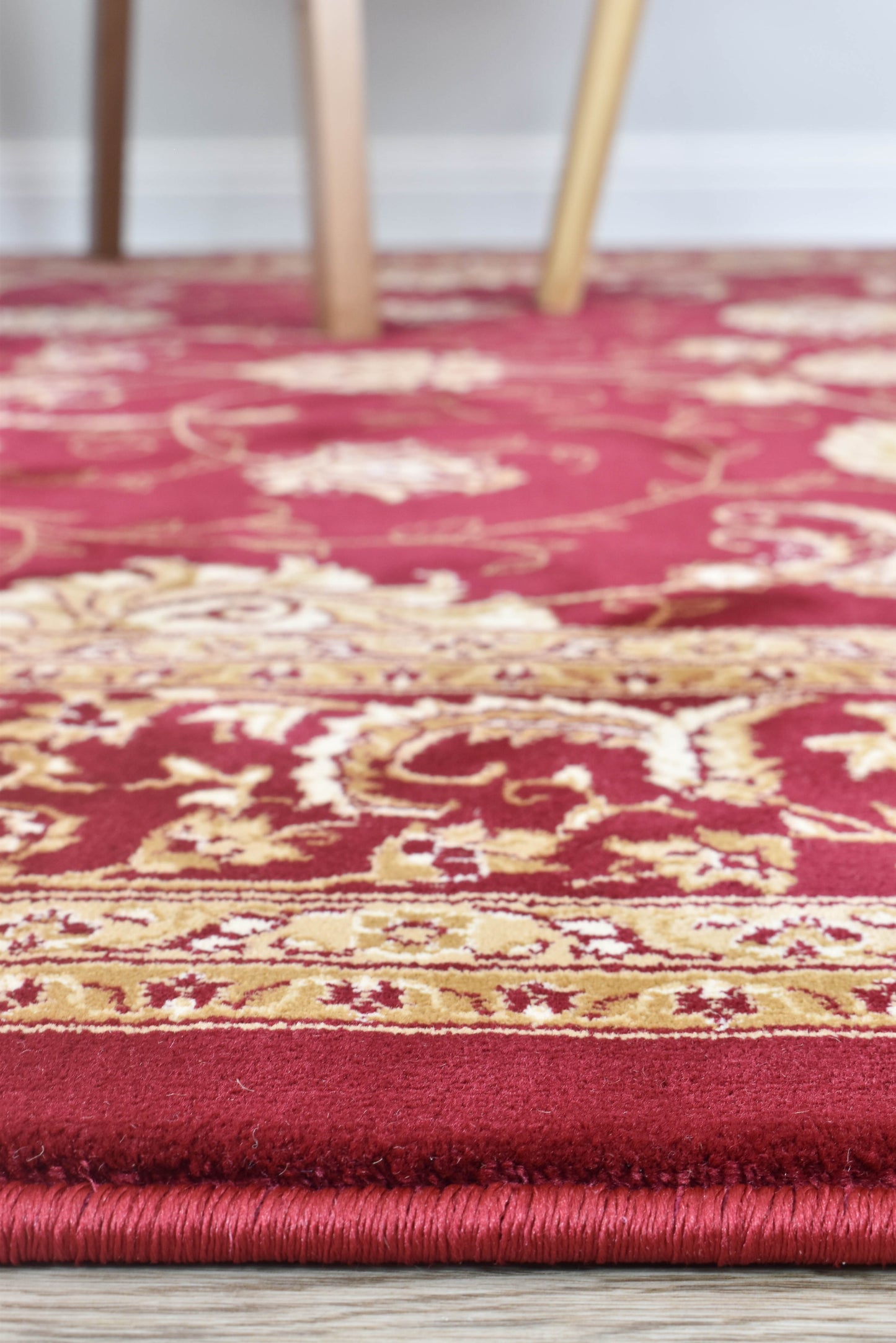 Vienna Opulent Charm Traditional in Red Rug