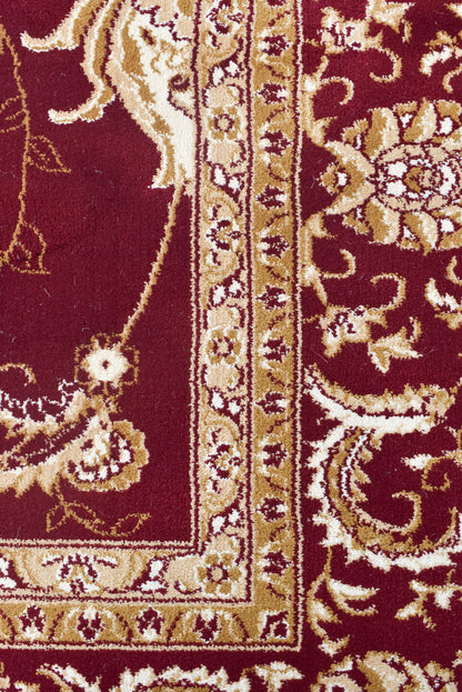 Vienna Opulent Charm Traditional in Red Rug