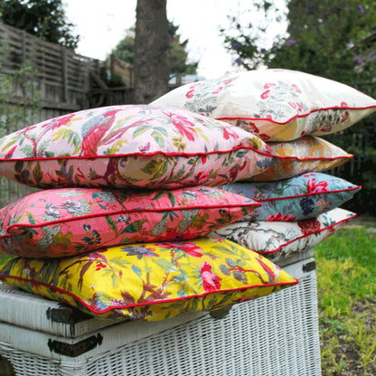 Blooming Botanics 100% Handmade Cotton Multicolour In Cushion Cover