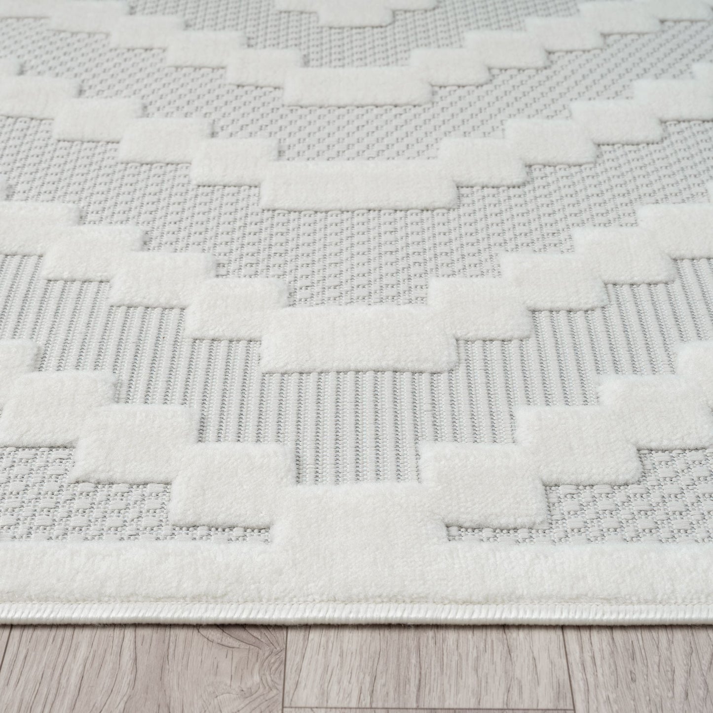 Calm 419 Linen In White Rug