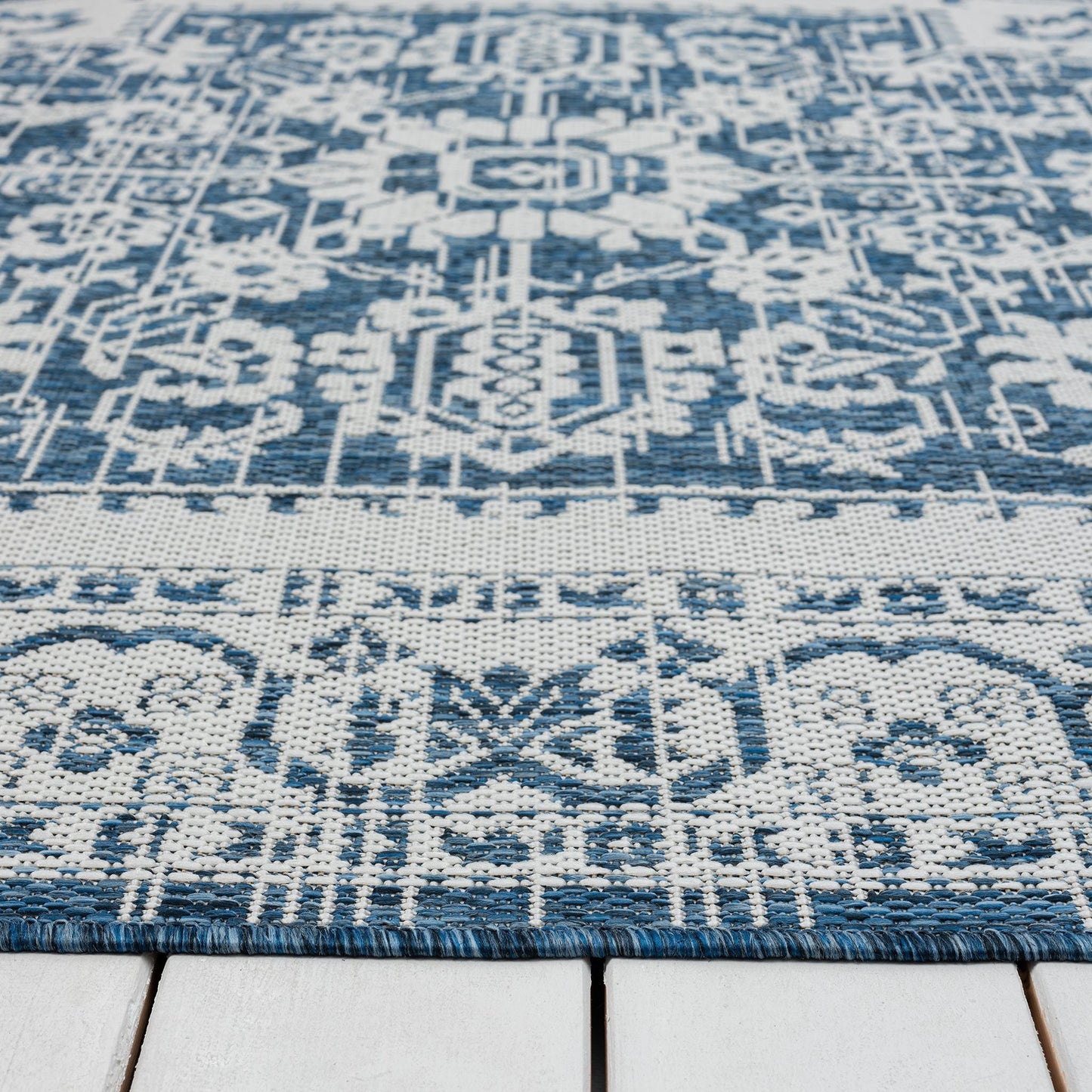 Patio 455 Denim In Blue : Runner Rug