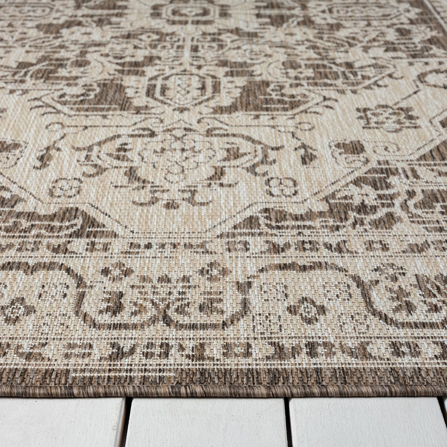 Patio 454 Honey In Light Brown Rug