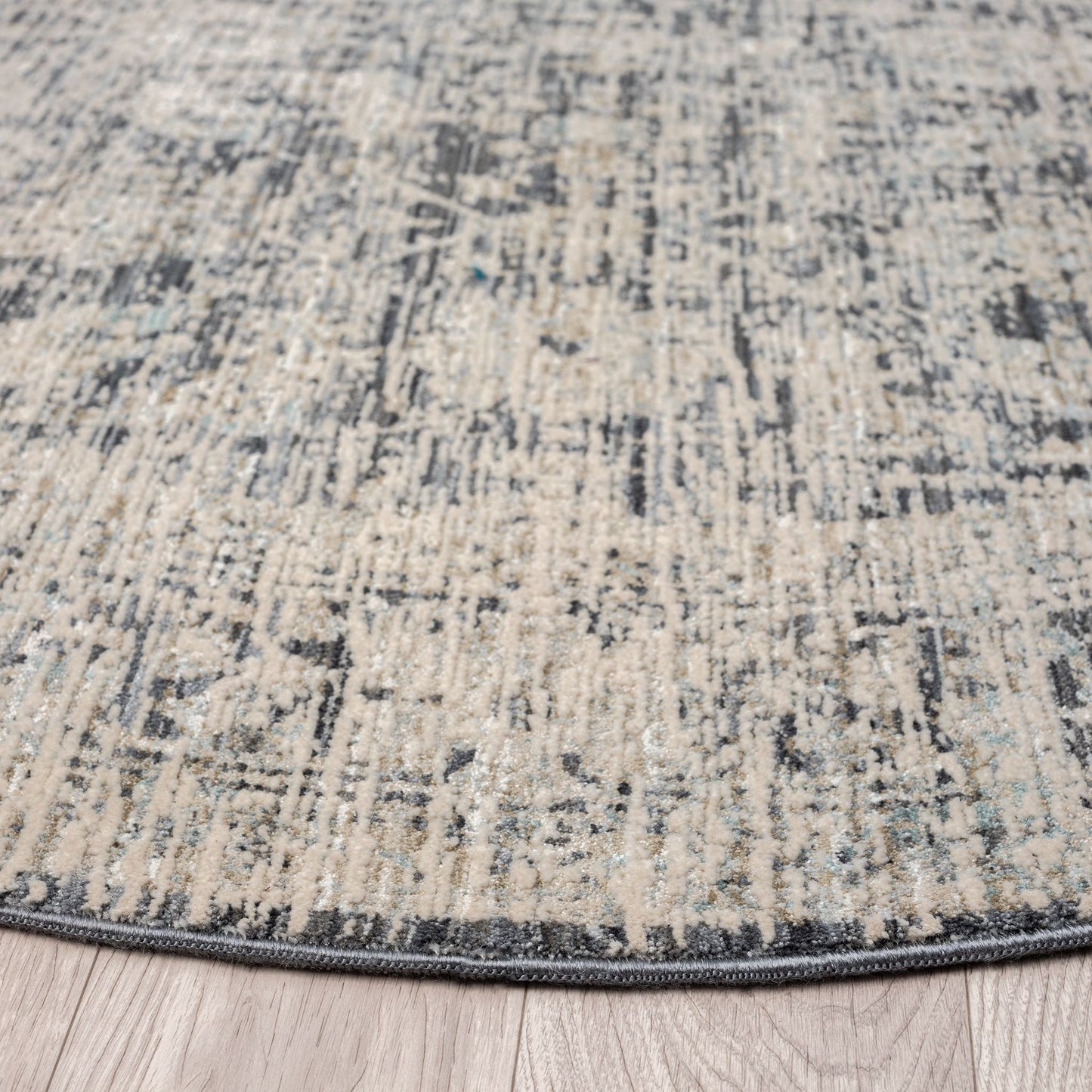 Aubrey 6739 Charcoal Round Rug