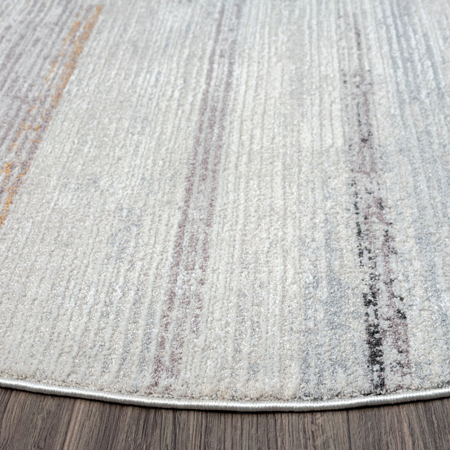 Easton 469 Cloud In Grey Rug : Round Rug