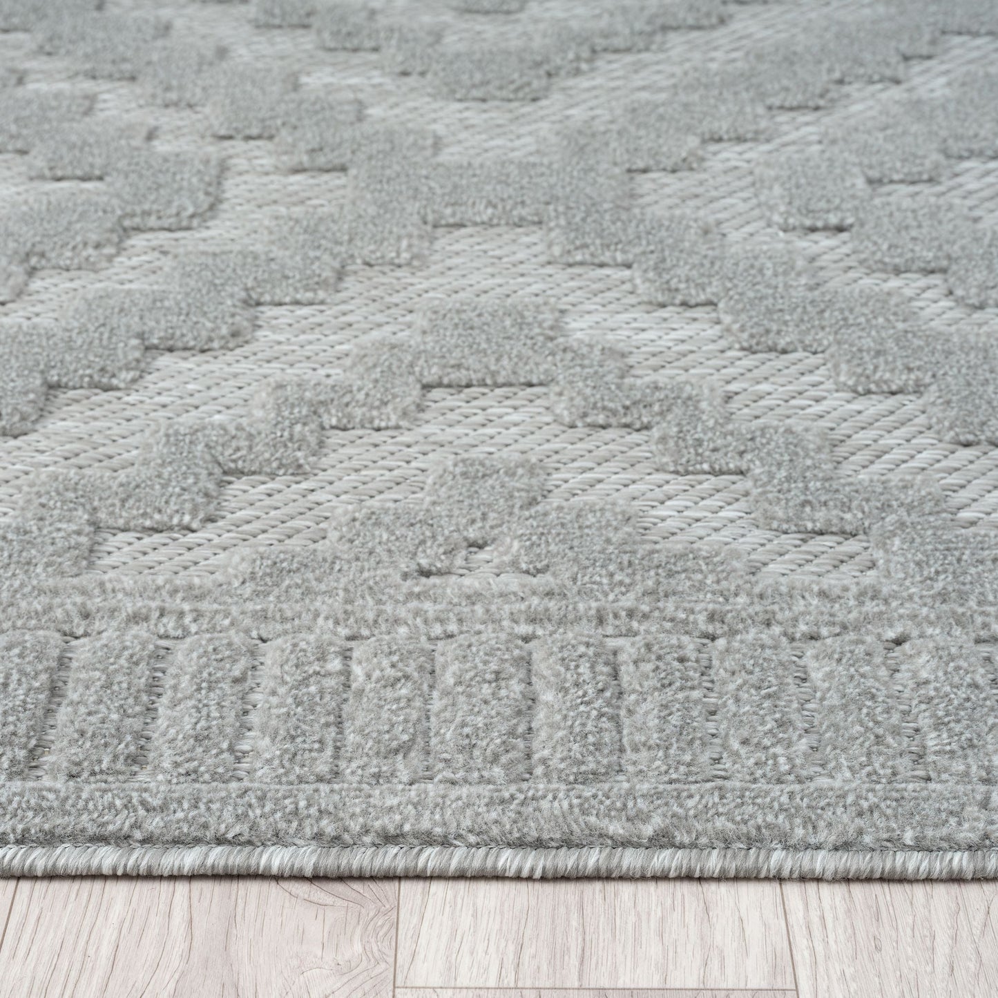 Calm 414 Cloud In Grey : Runner Rug
