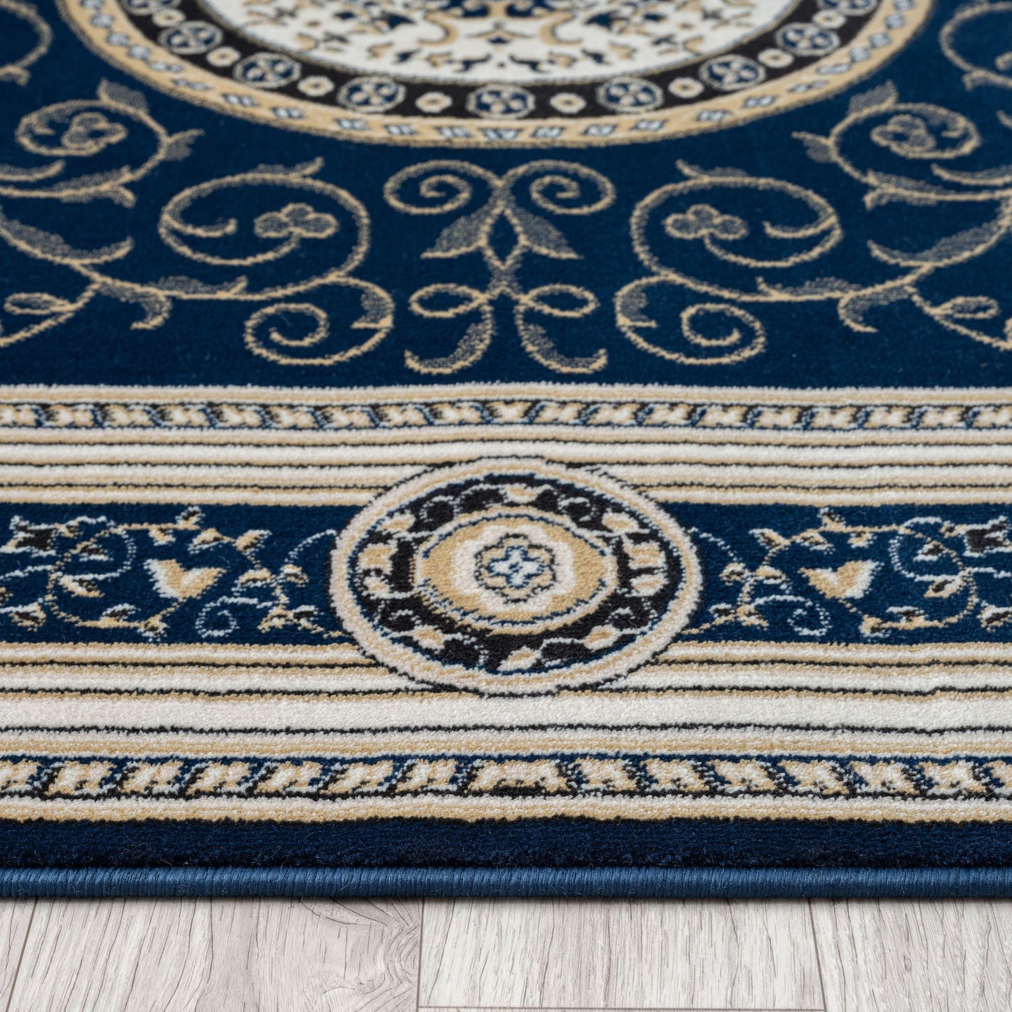 Estate 511 In Navy Blue : Runner Rug