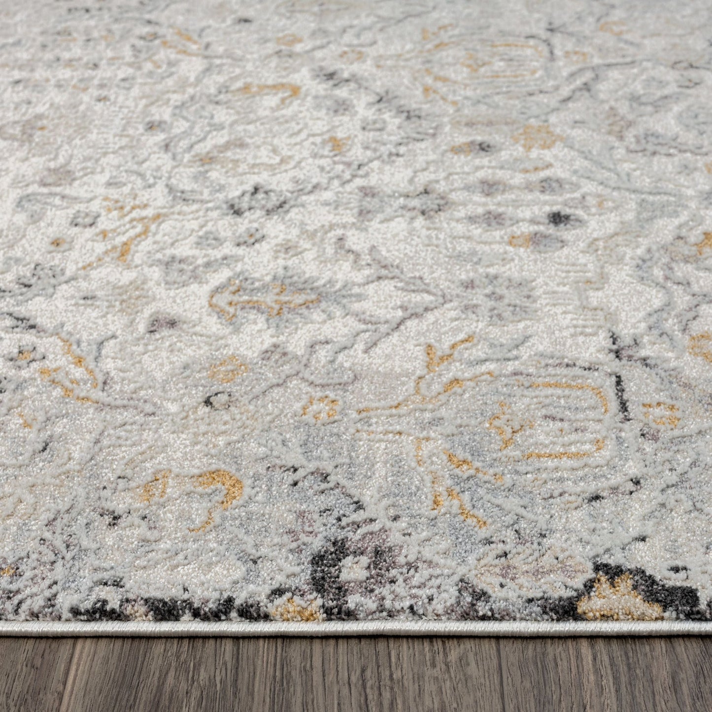 Easton 462 In Silver : Runner Rug