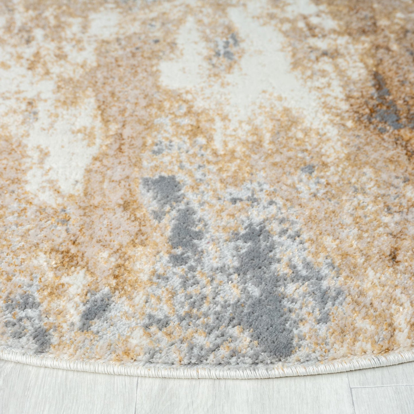 Amber 187 Taupe Round Rug