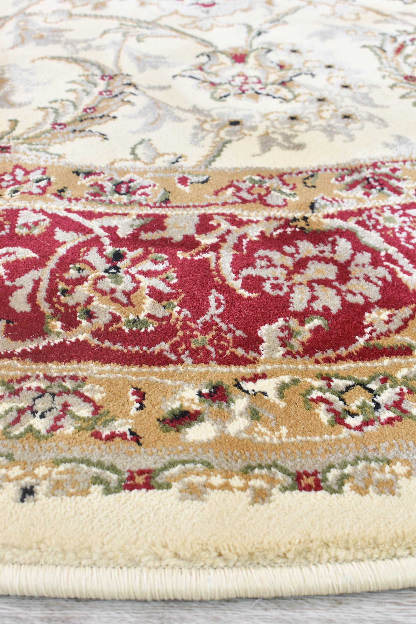 Alice High Density Turkish in Cream & Red Rug