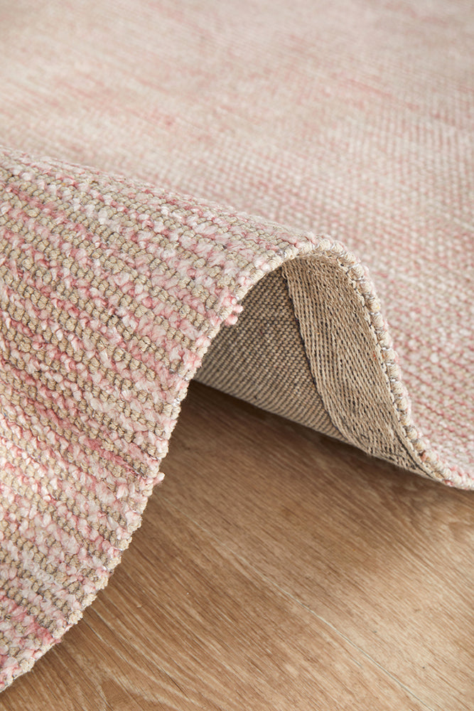 Allure Rose Cotton Rayon In Pink Rug