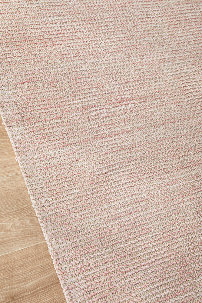 Allure Rose Cotton Rayon In Pink Rug