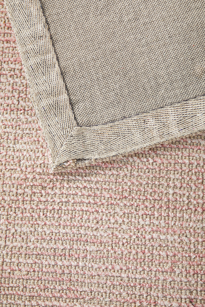 Allure Rose Cotton Rayon In Pink Rug