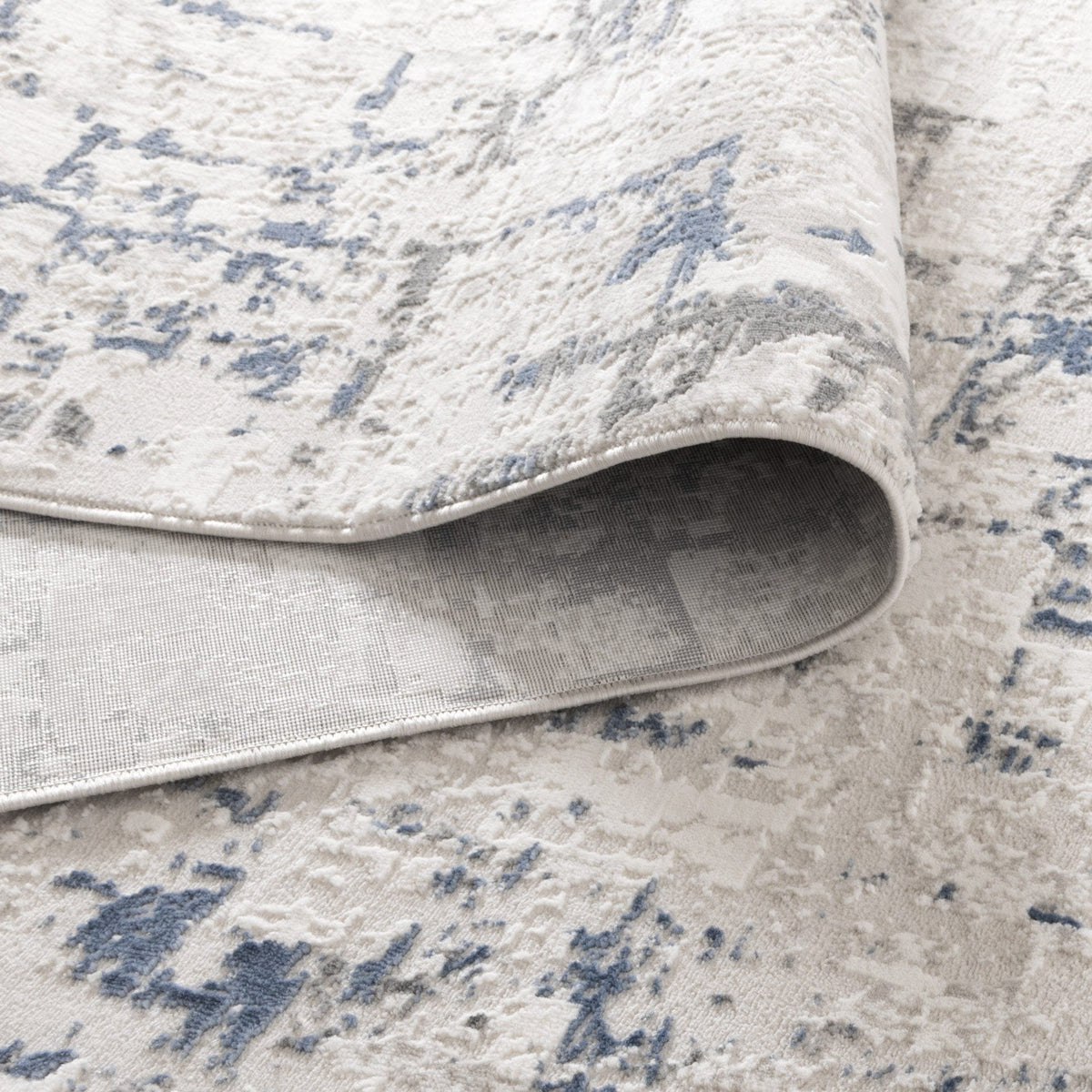 Distressed Rug Blue Amalfi Modern Distressed Lines In Blue Multi Rug – Cheapest Rugs Online
