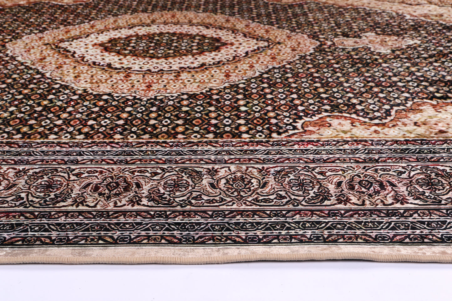 Angelic Medallion Non-Slip In Gold Rug