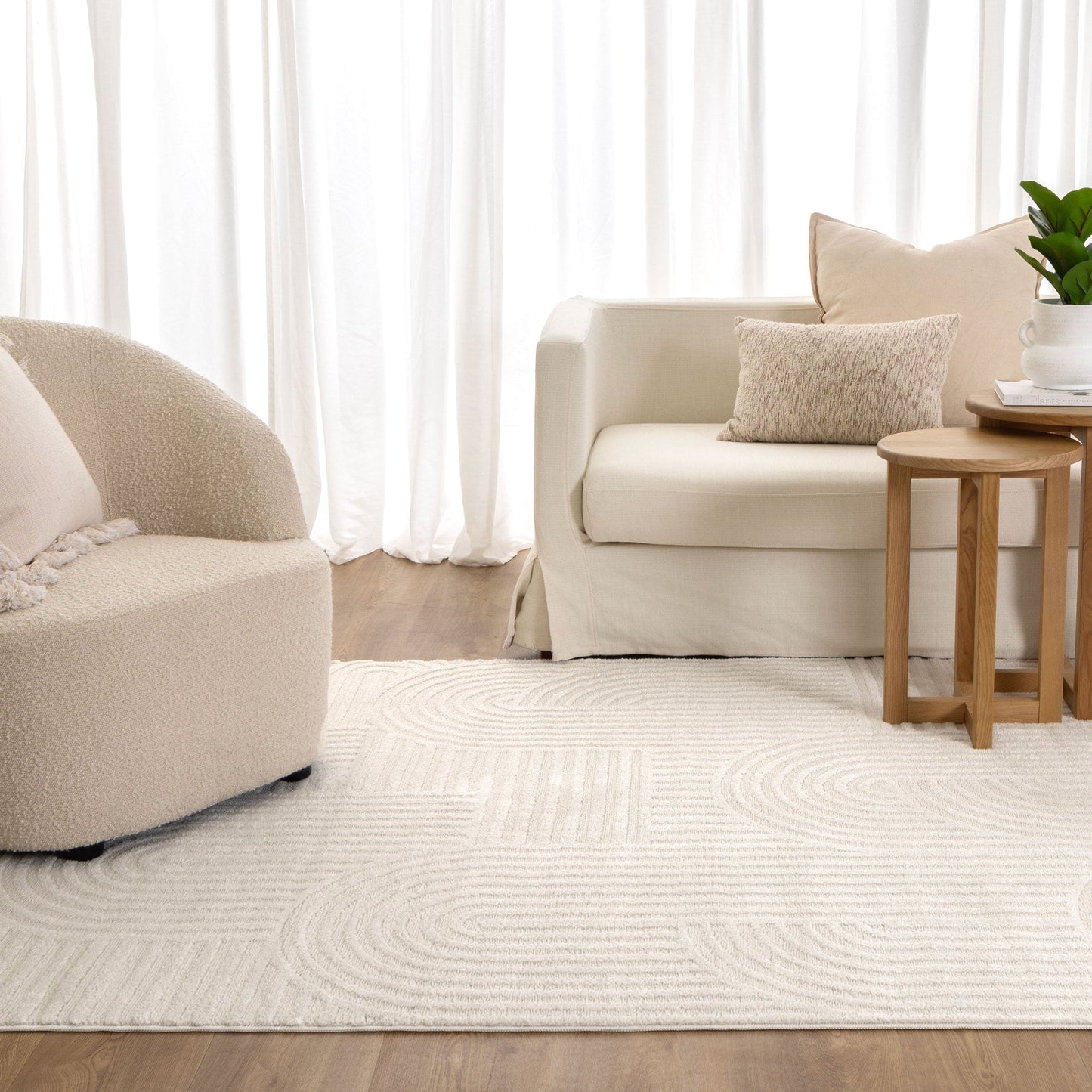 Sierra Arches in Ivory Rug