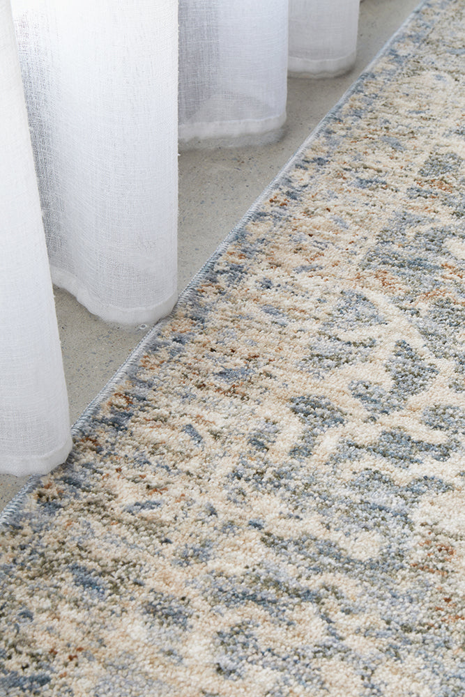 Bodrum Alvin Blue Runner Rug