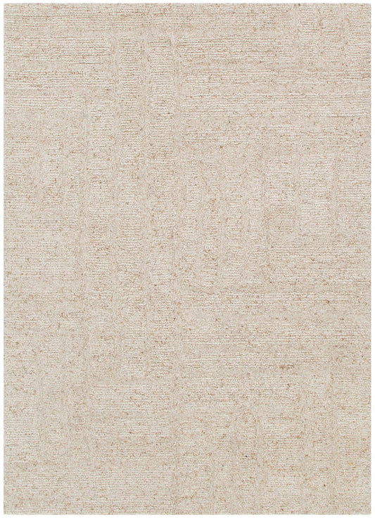 Seren Beige Modern Wool Rug