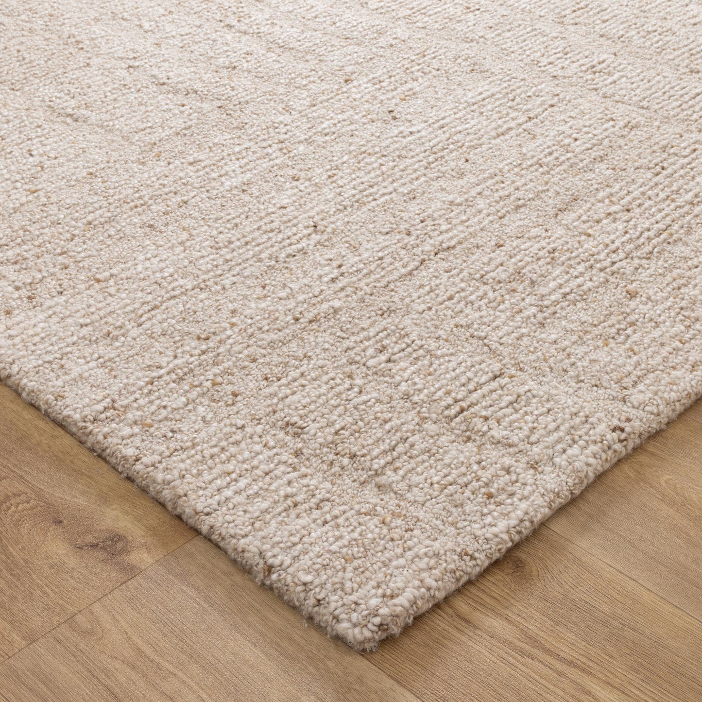 Seren Beige Modern Wool Rug