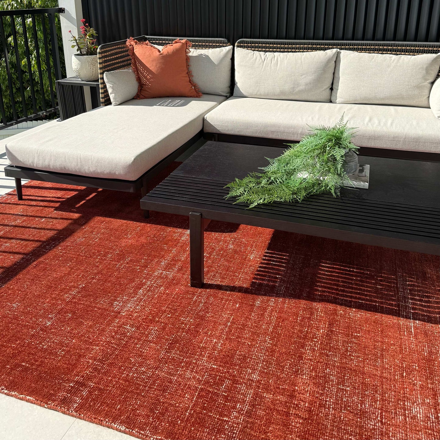 Harbour Indoor Outdoor in Red Rug
