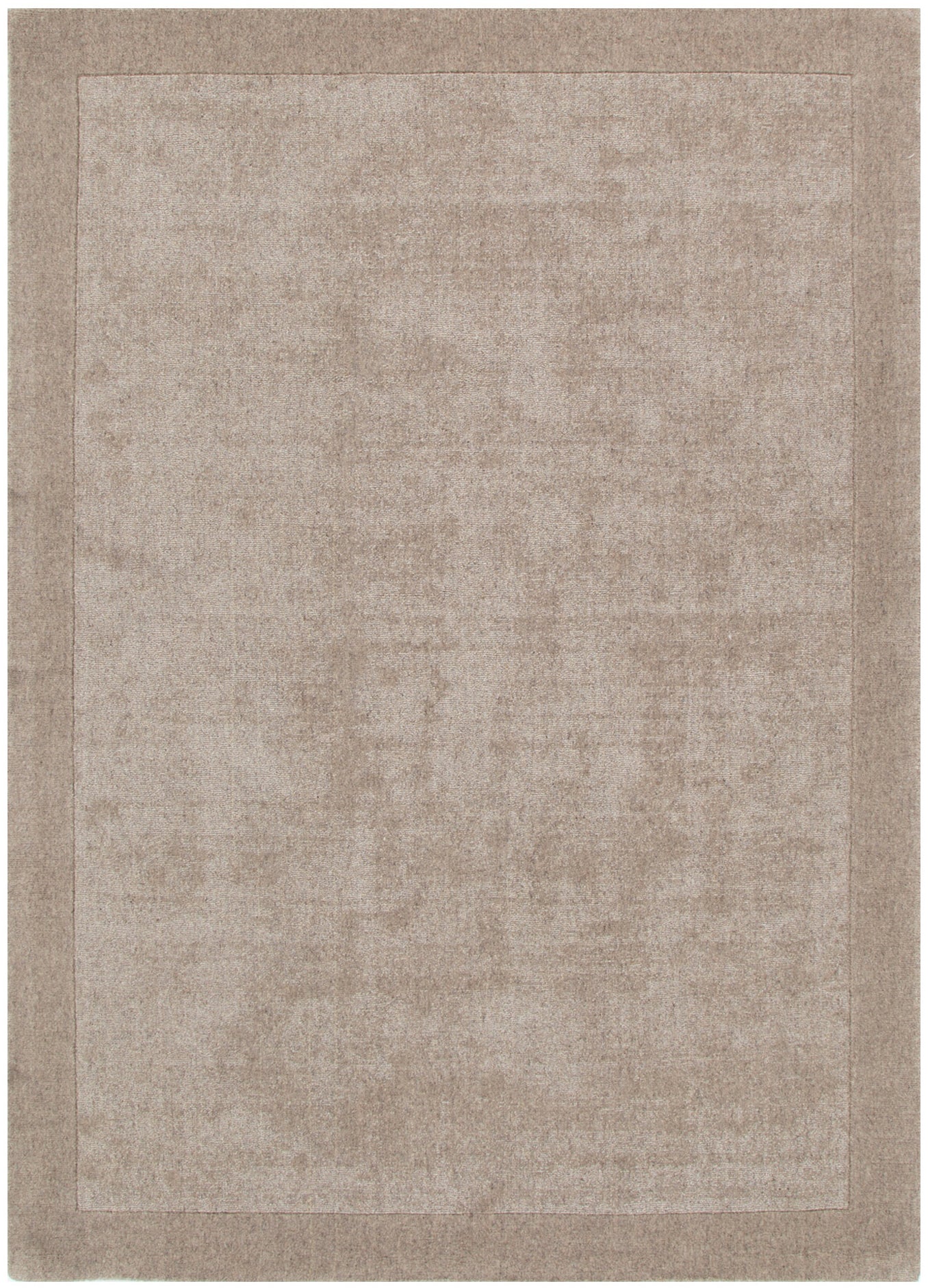 Sedona Camel Border In Beige Wool Rug