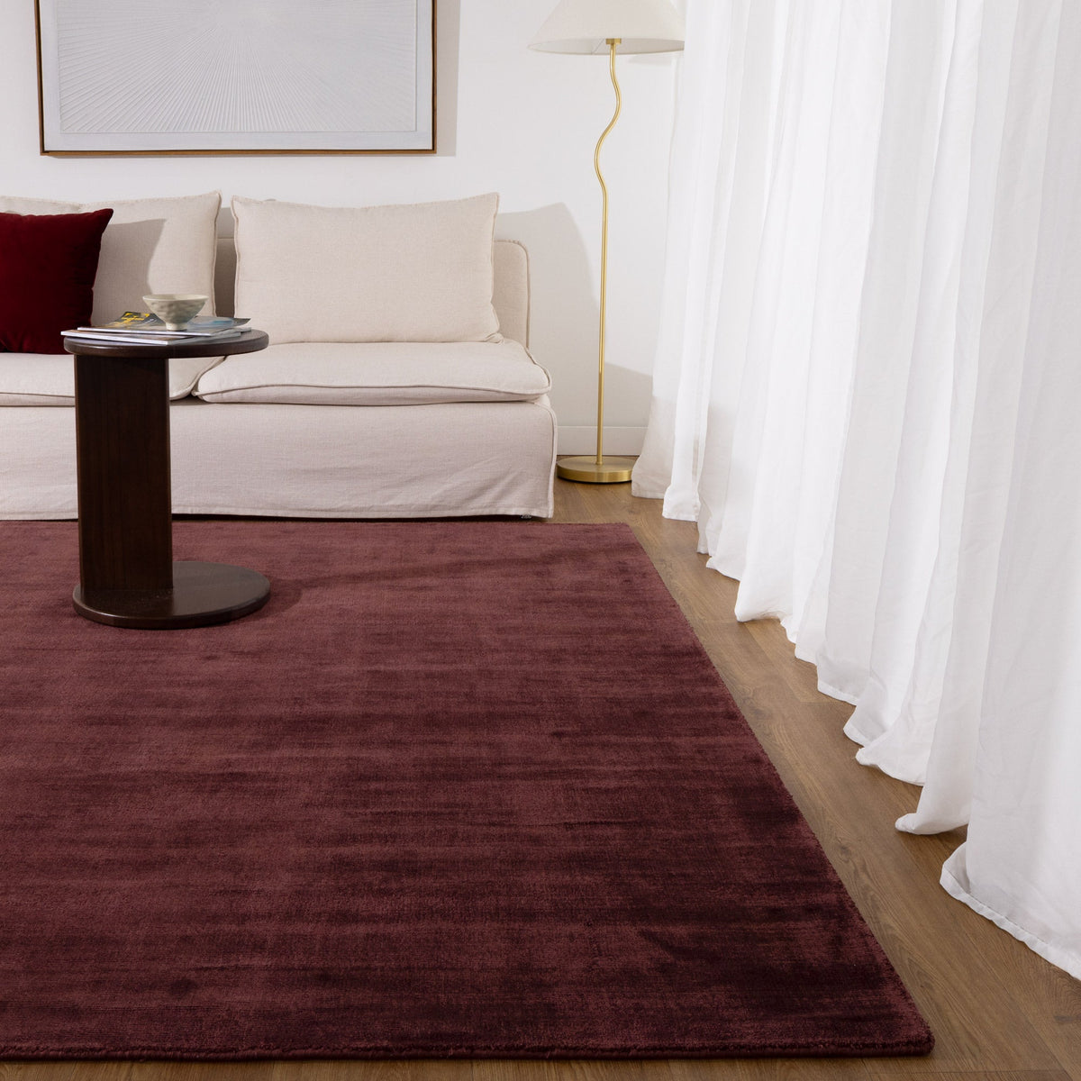 Reverie Chocolate In Cherry Rug – Cheapest Rugs Online