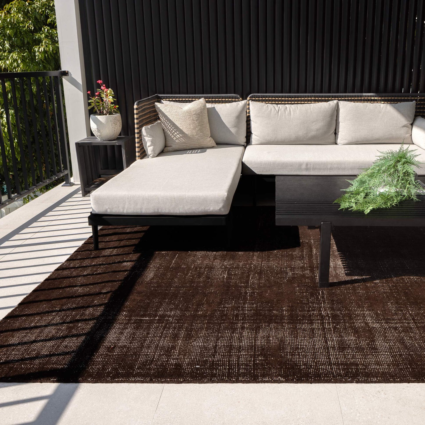 Harbour Indoor Outdoor in Chocolate Brown Rug