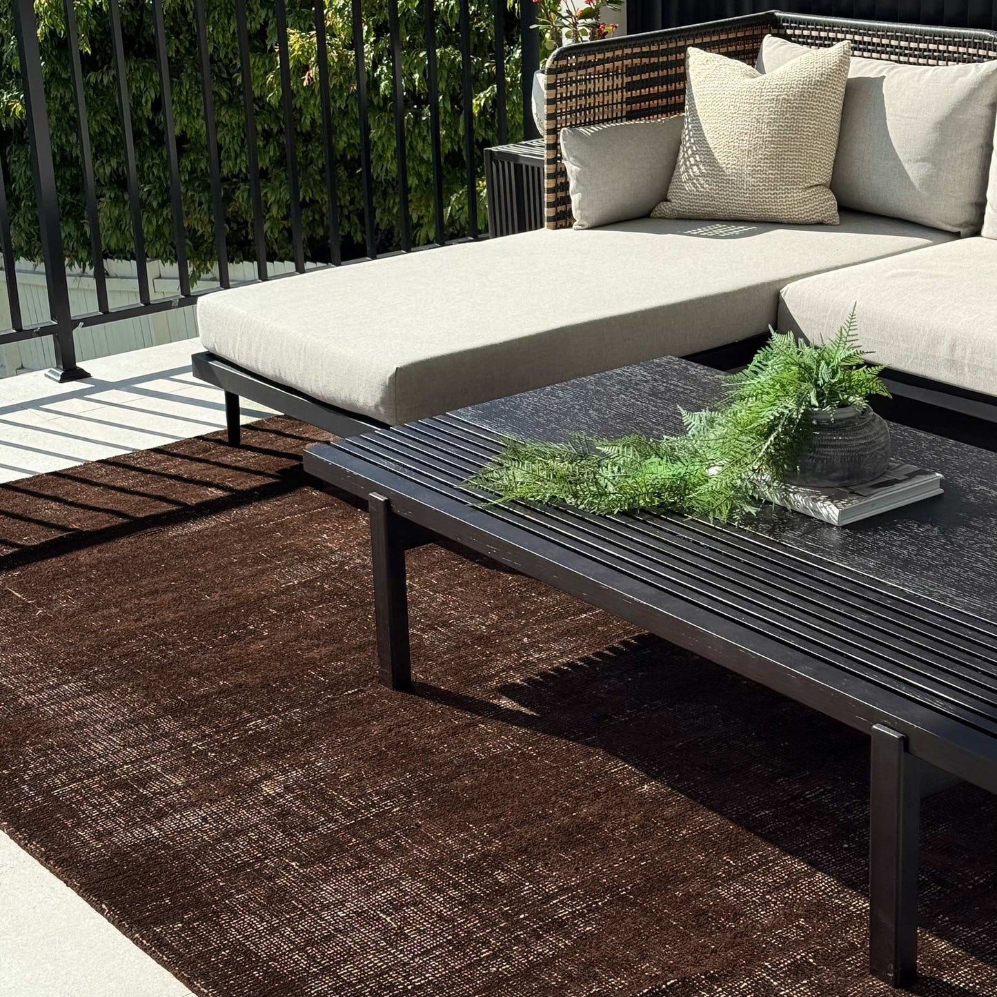 Harbour Indoor Outdoor in Chocolate Brown Rug
