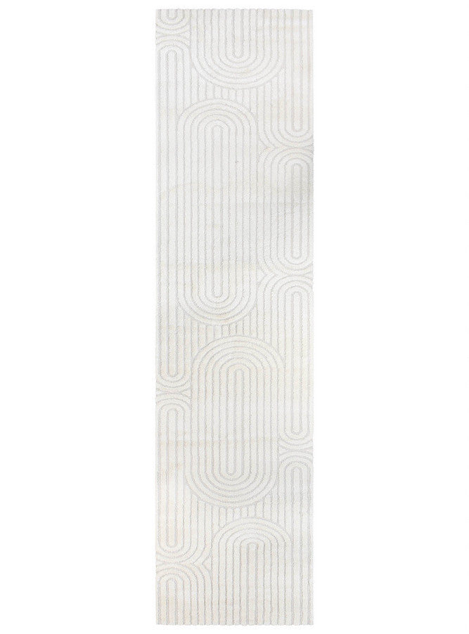 Coco Antique in White Colour : Runner Rug