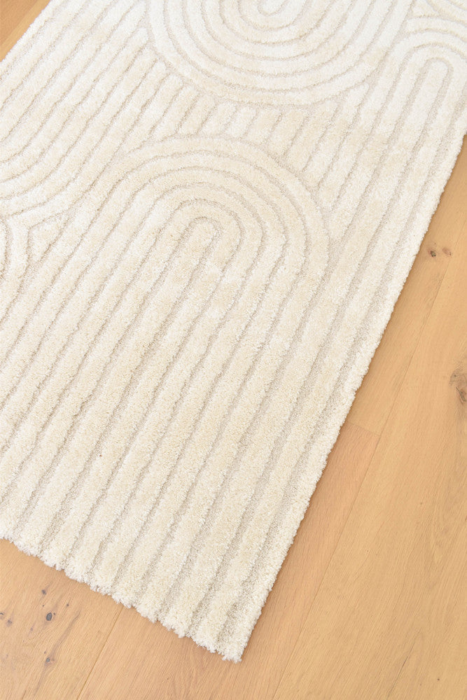 Coco Antique in White Colour : Runner Rug