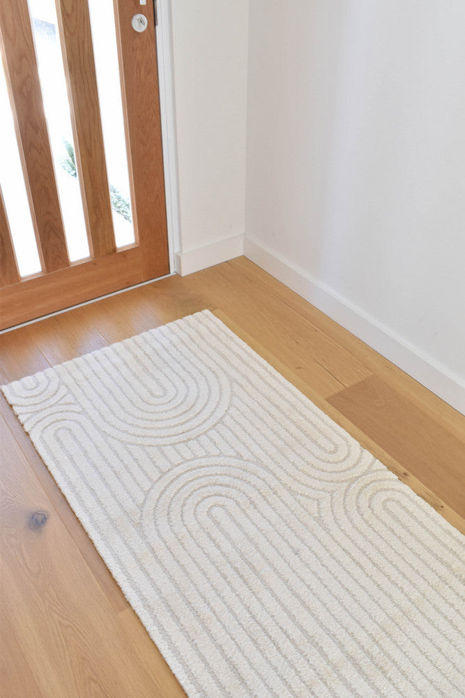 Coco Antique in White Colour : Runner Rug