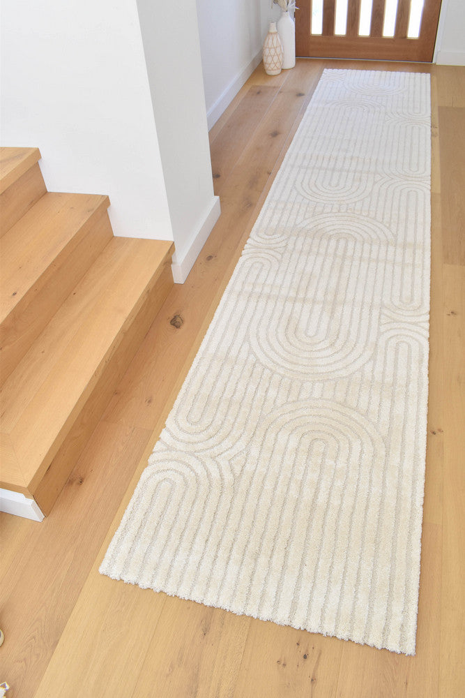Coco Antique in White Colour : Runner Rug