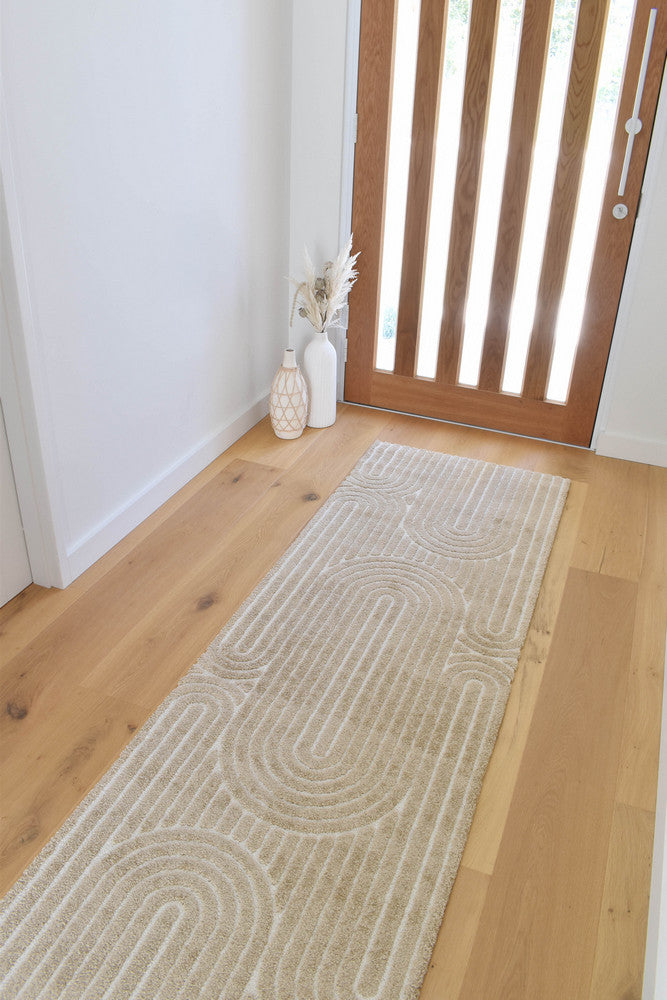 Coco Cocoa in Beige Colour : Runner Rug