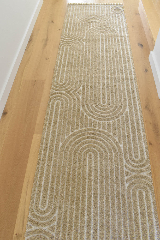 Coco Cocoa in Beige Colour : Runner Rug