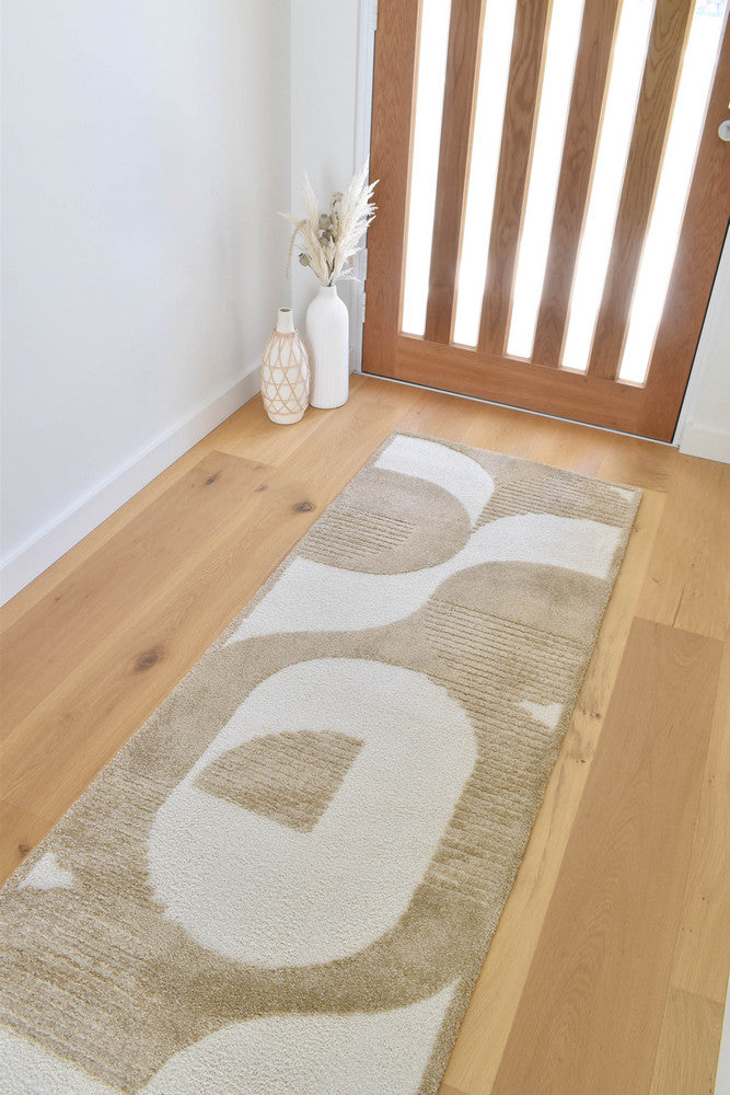 Coco Chestnut in Beige Colour : Runner Rug