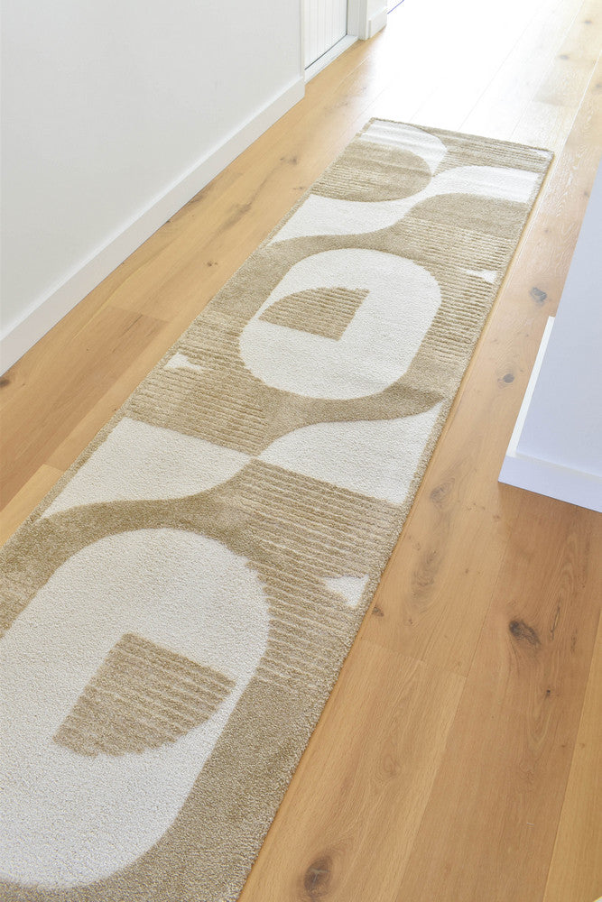 Coco Chestnut in Beige Colour : Runner Rug – Cheapest Rugs Online