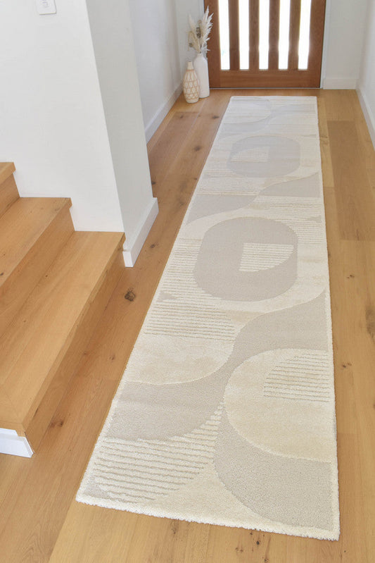 Coco Pearl in Cream Colour : Runner Rug