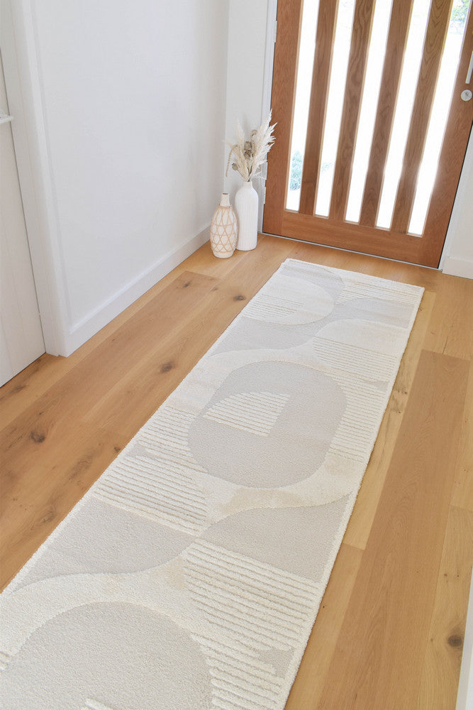 Coco Pearl in Cream Colour : Runner Rug