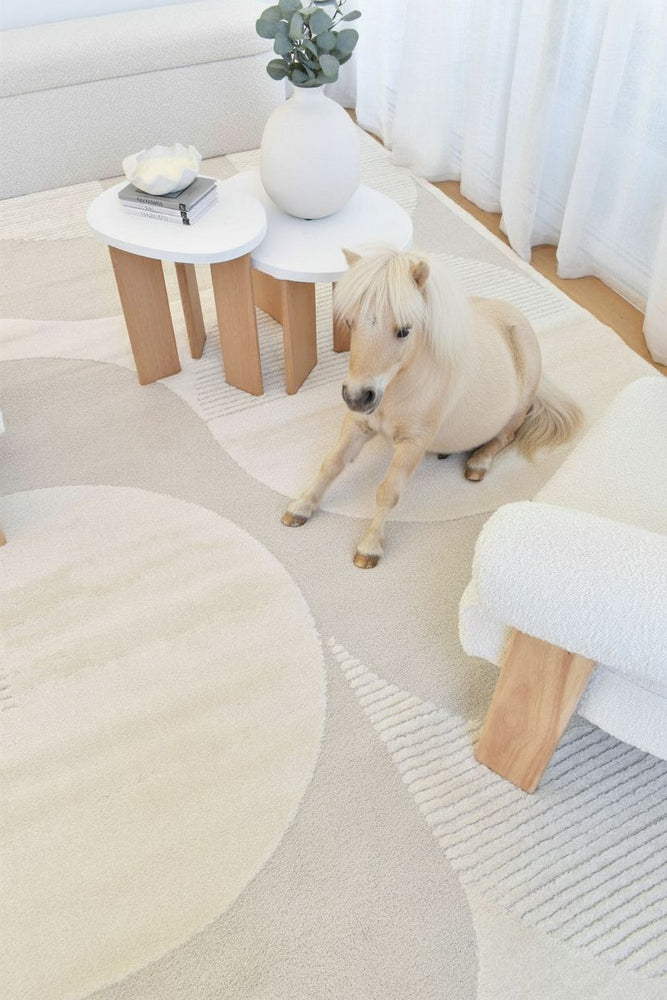 Coco Pearl in Cream Colour Rug