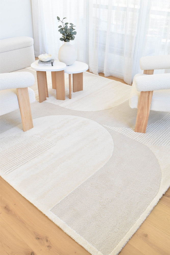 Coco Pearl in Cream Colour Rug