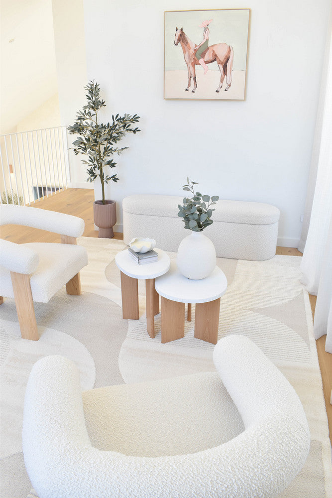 Coco Pearl in Cream Colour Rug