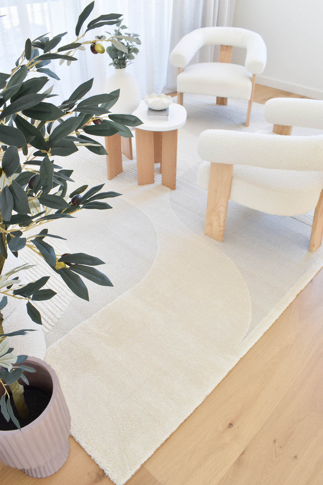 Coco Pearl in Cream Colour Rug