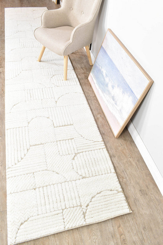 Colorado Contemporary in Beige : Runner Rug