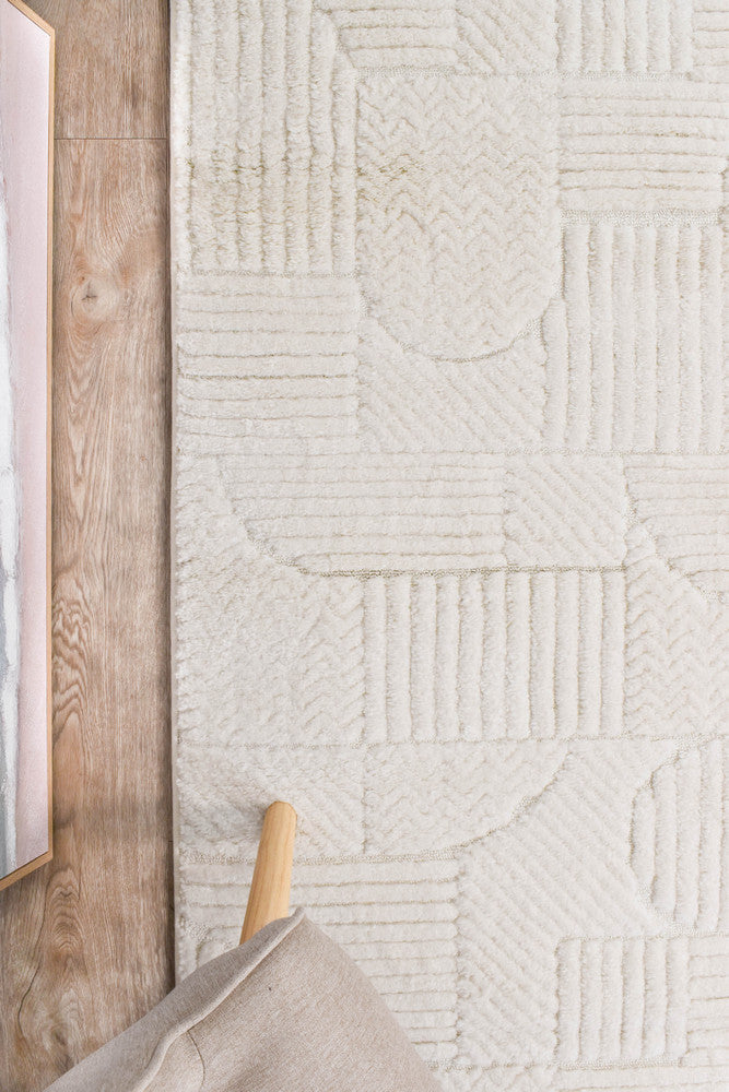 Colorado Geometric in Cream : Runner Rug