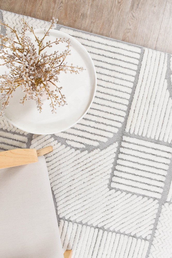 Colorado Geometric in Grey Rug