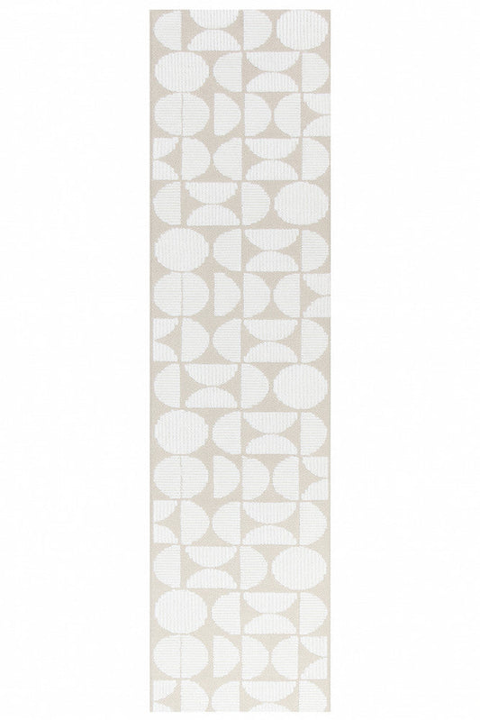 Colorado Geometric in Beige : Runner Rug