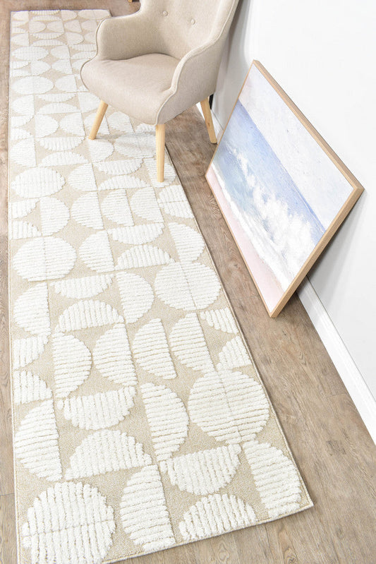 Colorado Geometric in Beige : Runner Rug