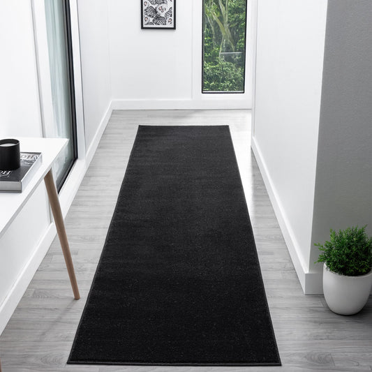 Europa in Black colour : Runner Rug