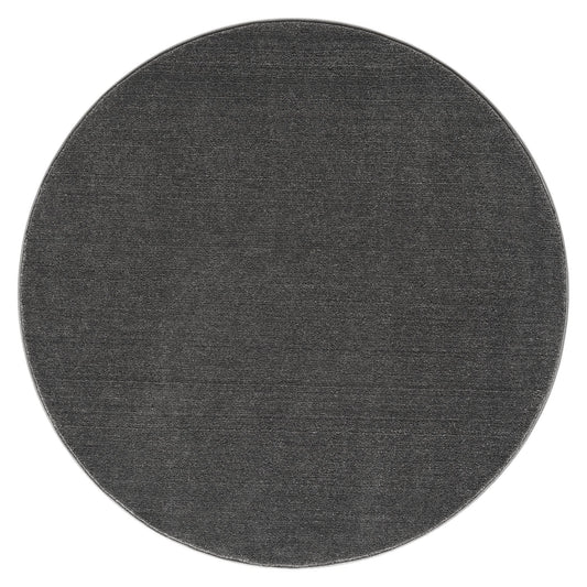 Europa Dark in Grey Colour : Round Rug