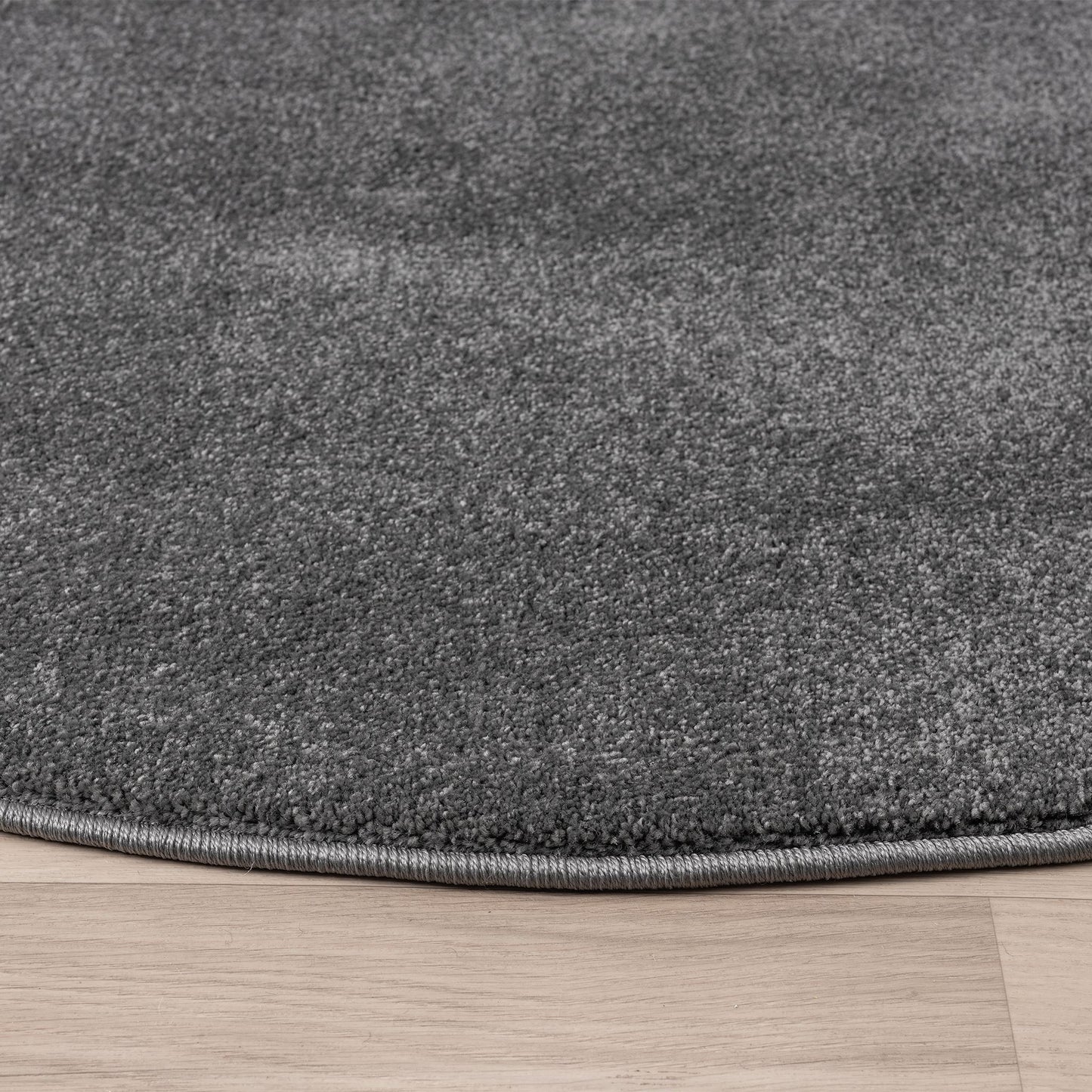 Europa Dark in Grey Colour : Round Rug
