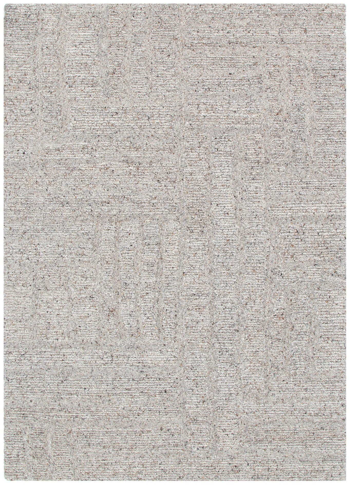 Seren Greige Modern Wool Rug